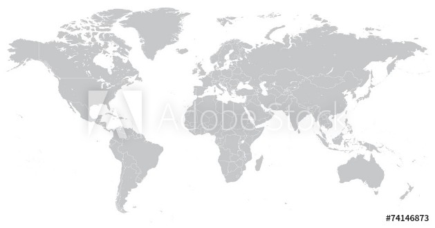 Afbeeldingen van Hi Detail Vector Political World Map illustration